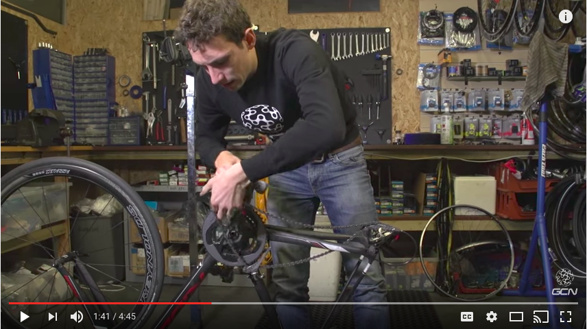 untangling bike chain