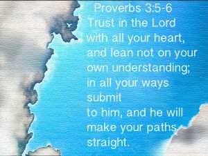Proverbs 3;5-6