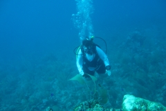 Me diving in Belize